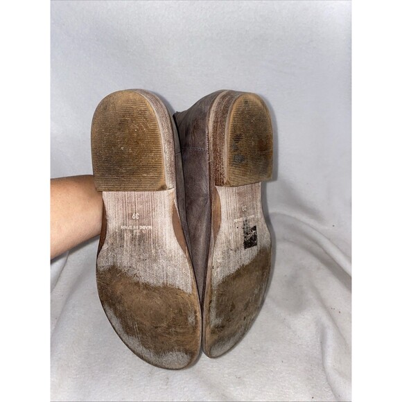 Free People Mont Blanc Wrap Sandals Brown Spain Slip On Eur39US8 Heel Open Toe - Picture 3 of 11